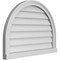 Ekena Millwork Round Top Surface Mount PVC Gable Vent w/ 2"W x 2"P Brickmould Sill Frame, 30"W x 22"H GVPRT30X2203SN - alternate 5
